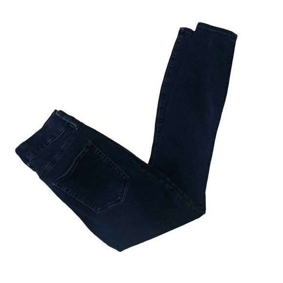 Good American Good Legs Crop Dark Wash Skinny Jeans Stretch High Waist Sz 6 / 28 - Picture 1 of 9
